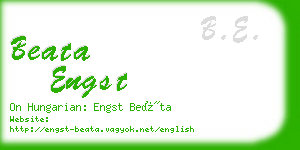 beata engst business card